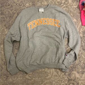 XL Champion Heather Gray Tennessee Crewneck Sweatshirt
